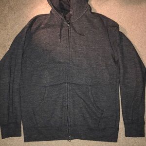 (Uniqlo) Dark Grey Zip up Hoodie